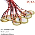thumbnail image 2 of Piezo Pickup Meterk 15 unidades de Discos Amplificadores Piezo de 27mm, 2 of 6