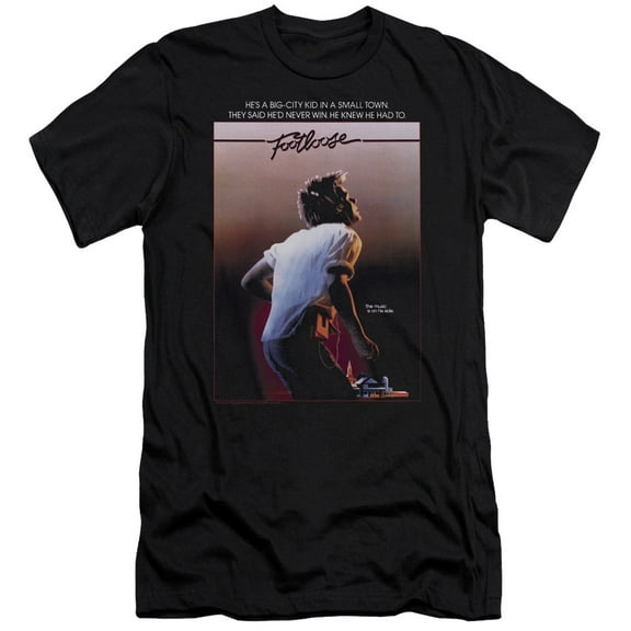 Footloose Poster Adult 30/1 T-Shirt Black