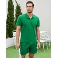 thumbnail image 4 of Men's 2 Pieces Outfits Casual T-Shirt and Shorts Set Athletic Jogging Summer Tracksuit, 4 of 9