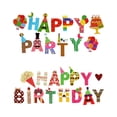 thumbnail image 3 of Conjunto de tarjeta de papel de Arcoiris Wosthever 1 Uds. cartel de feliz cumpleaños 9.8 pies tipo 2, 3 of 6