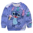 thumbnail image 2 of 1-14 años niños niñas Stitch cuello redondo manga larga Hip Hop sudaderas niños ropa imprimir sudaderas con capucha Otoño Invierno Pullovers6M Gao Jinjia LED, 2 of 2