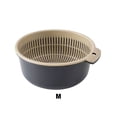 thumbnail image 3 of Toystoory Taomi BasketKitchen Colador Colador y drenaje Plástico duradero Gadgets de cocina Cesta de drenaje Azul Gris medio Type3 NO3, 3 of 6