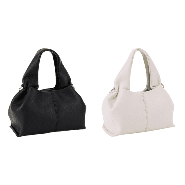 Bolso Nube Suave Cuero PU Mano Con Masa Hombro para Mujer ()