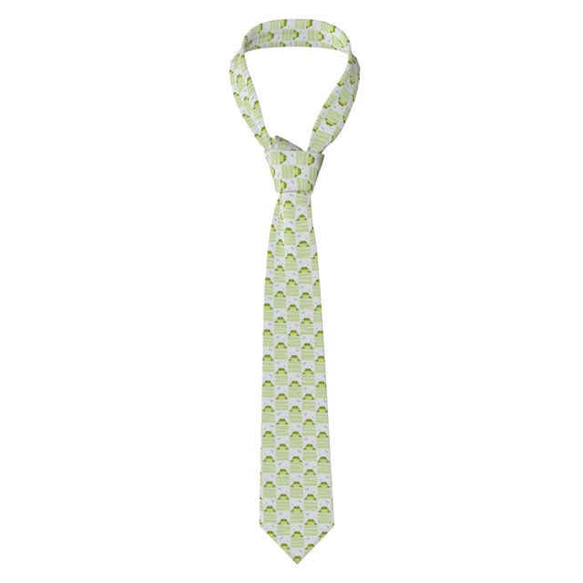 Fotbe Frogs and Dragonflies Corbata Clásica para Hombre con Estampado – Corbata de Seda Jacquard Tejida, para Negocios, Bodas y Eventos Formales