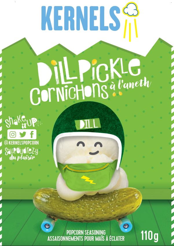 Kernels Dill-irious Popcorn Seasoning, 110 g