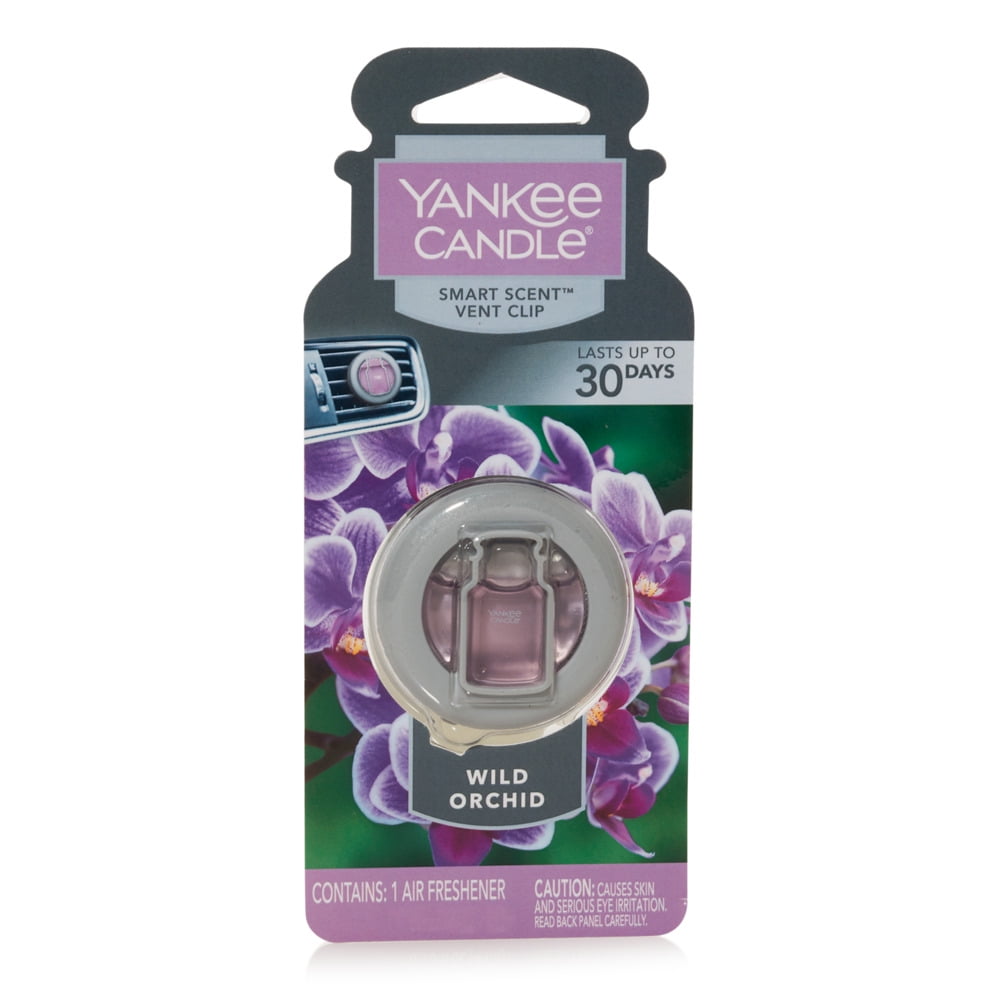 Yankee Candle Smart Scent Wild Orchid Scent Vent Clip Air Freshener, 1 Count
