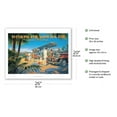 thumbnail image 2 of Honolulu Hawaii - Inter-Island Airways Ltd. - Vintage Airline Travel Poster by Kerne Erickson - Fine Art Matte Paper Print (Unframed) 20x26in, 2 of 4