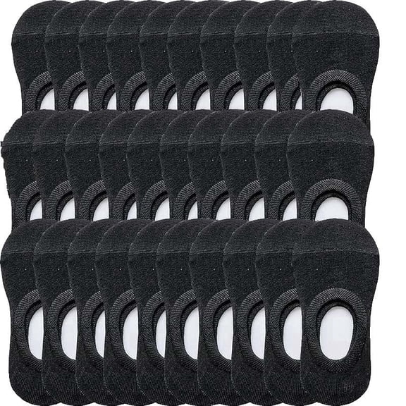 30Pairs No Show Socks Cotton Liner Low Cut Sock for Men Women Thin 30 Pack Solid Color White Summer travel