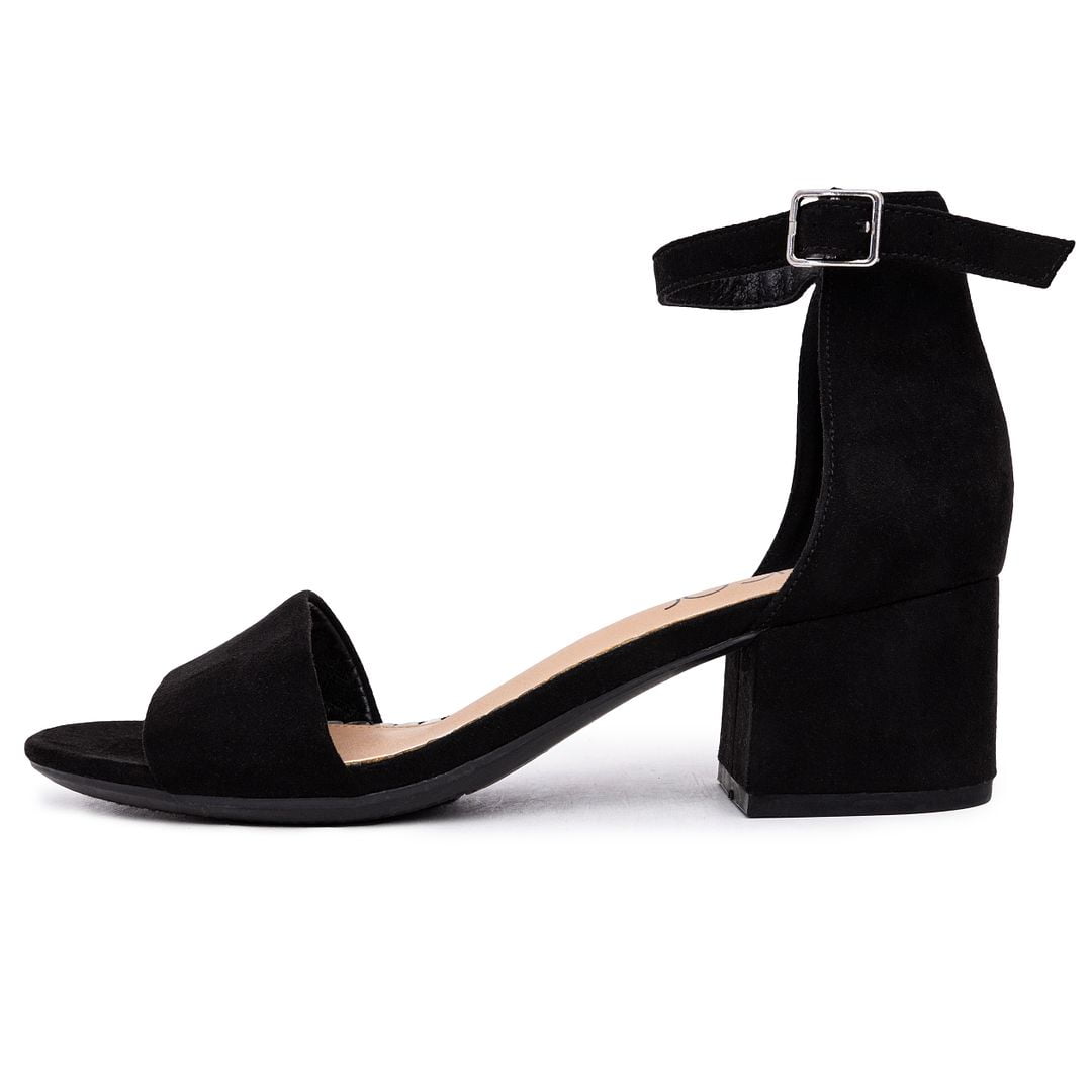 Sugar Women's Noelle Ankle Strap Heel Sandals - Black Open Toe Block Heel, Dressy Pump For Weddings, Parties, Office - View #2
