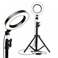 thumbnail image 1 of LED Light Ring Camera Photo Studio Photography Light Dimmable Light Video For Youtube Makeup Selfie With Tripod Phone Holder, 1 of 9