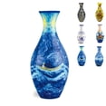 thumbnail image 1 of Jarrón de rompecabezas de arte 3D JVHOO, 160 piezas, material ABS azul, 1 of 7