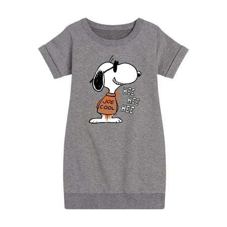 

Peanuts - Joe Cool Hee Hee Hee - Youth Girls Fleece Dress