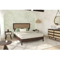 thumbnail image 4 of Grace 47" Queen Platform Bed Frame with Adjustable Headboard, Bohemian, Solid Wood, Walnut, 4 of 21