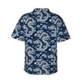 thumbnail image 3 of Goofa Dragons Hawaiian Shirt for Men, Unisex Summer Beach Casual Short Sleeve Button Down Shirts,Aloha Tropical Floral print shirt-Large, 3 of 9