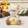 thumbnail image 4 of Decoraciones Figura decorativa de muñeco de nieve iluminado de una persona mayor para decoración de escritorio, ideal para fiestas en el hogar (1 unidad) [A] Rkxzt, 4 of 8