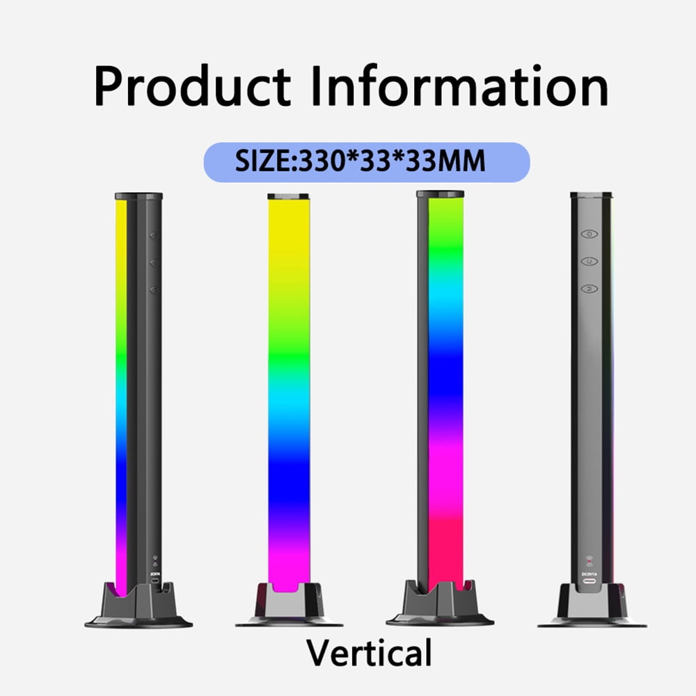 SR Smart LED Light Strip, TV LED Backlight with 8 Scene Modes, Video and Music Sync, RGB TV Light Strip for Gaming PC TV Bedroom Party Home Decor/1PCS