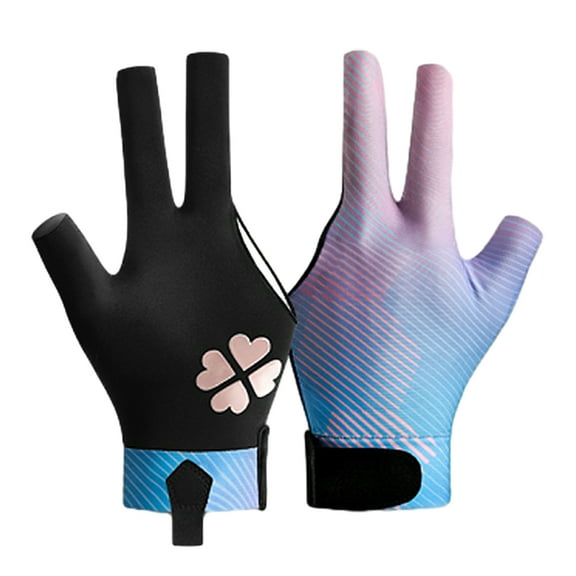 1Pc Antiskid Pool Cue Glove 3 Open Finger Billiards Glove Left Hand Billiard Pool Glove Sports Accessorys