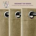 thumbnail image 4 of Subrtex Blackout Curtains 2 Panels Room Darkening Grommet Drapes, Beige, 52"x 63", 4 of 7