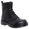 thumbnail image 1 of Nouvelle Bottine de Combat à Semelle Crantée pour Femmes, Lacets et Fermeture Éclair Latérale, 1 of 3
