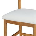 thumbnail image 6 of Beautiful Drew Counter-Height Stools by Drew Barrymore, Warm Honey Finish, 2 Pack, 6 of 13