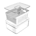 thumbnail image 4 of Organizador con Canastilla Mainstays Clear Fresh Cuadrado Con Canastilla Y Tapa 2.2  Litros, 4 of 4