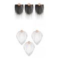 thumbnail image 1 of Bolas de Madera Sunnimix 6 Piezas Decoración Navideña Gris Y Blanco Barbas de gnomo, 1 of 8