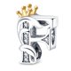 thumbnail image 1 of 100 % 925 Encanto De Plata Esterlina pandora 26 Letras Con Barbas Corona Letra Colgante Adecuado Para Pulsera diy Moda Joyería Regalo Gao Jiahui unisex, 1 of 2