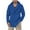 Blue, variant on QHFBli Lightweight Mens Trench Coat Men's Classic Double Hooded Anorak Coat Winter Warm Heavyweight Windbreaker with Red L