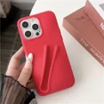 thumbnail image 3 of Estuche para teléfono de silicona suave con diseño de lápiz labial para iPhone 11, 12, 13, 14, 15 Pro Max, soporte portátil para brillo de labios Rhode Hailey, 3 of 5