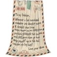 thumbnail image 5 of A Letter to My Daughter Throw Blanket for Couch Soft Flannel Blanket for Girl Lightweight Flannel Blankets Cozy for All Season 60X80, 5 of 6