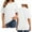 White, variant on TIANZEN T Shirts For Women Design Your Own Shirt Text//Logo Tee Printed Photo Front/Back Short Sleeve Tee Tops Womens Short Sleeve T Shirts Athletic V Neck Shirts Women