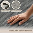 thumbnail image 6 of ODIKA 4'x6' Washable Area Rug Pet Friendly, Non-Shedding Corridor Monochrome Striped Featuring Traditional Ticking Alfombras for Bedroom, Reading Nook, 6 of 7