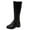 Black, variant on eileial Women's Wide Calf Knee High Pull on Fall Weather Winter Boots,Brown 9.5
