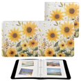 thumbnail image 7 of FORMRS 3 Ring Photo Album 4"x6" Self Adhesive Large Capacity PU Leather Cover, Beige Sunflowers, 7 of 7