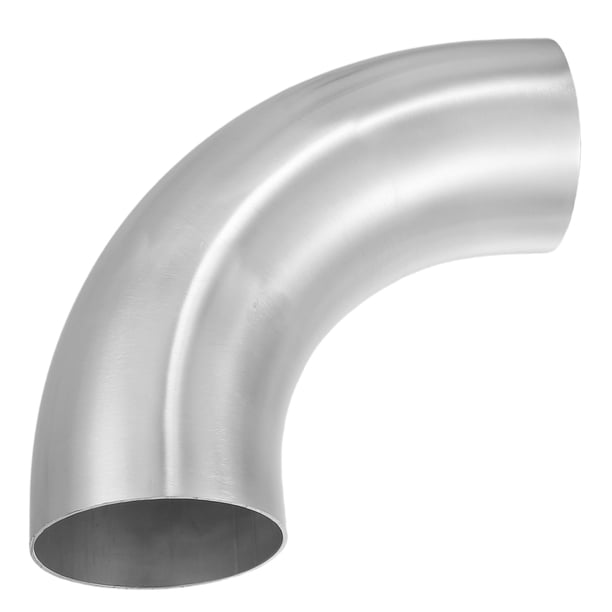 Tubo de Admisión de Aire Unique Bargains Intercooler 90 Grados 4 Pulgadas Aleación de Aluminio 6061 Tono Plateado