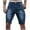 Blue, variant on APEXFWDT Men's Denim Shorts Slim Fit Stretch Ripped Short Jeans Casual Classic Fit Blue Shorts Distressed Summer Jeans Shorts
