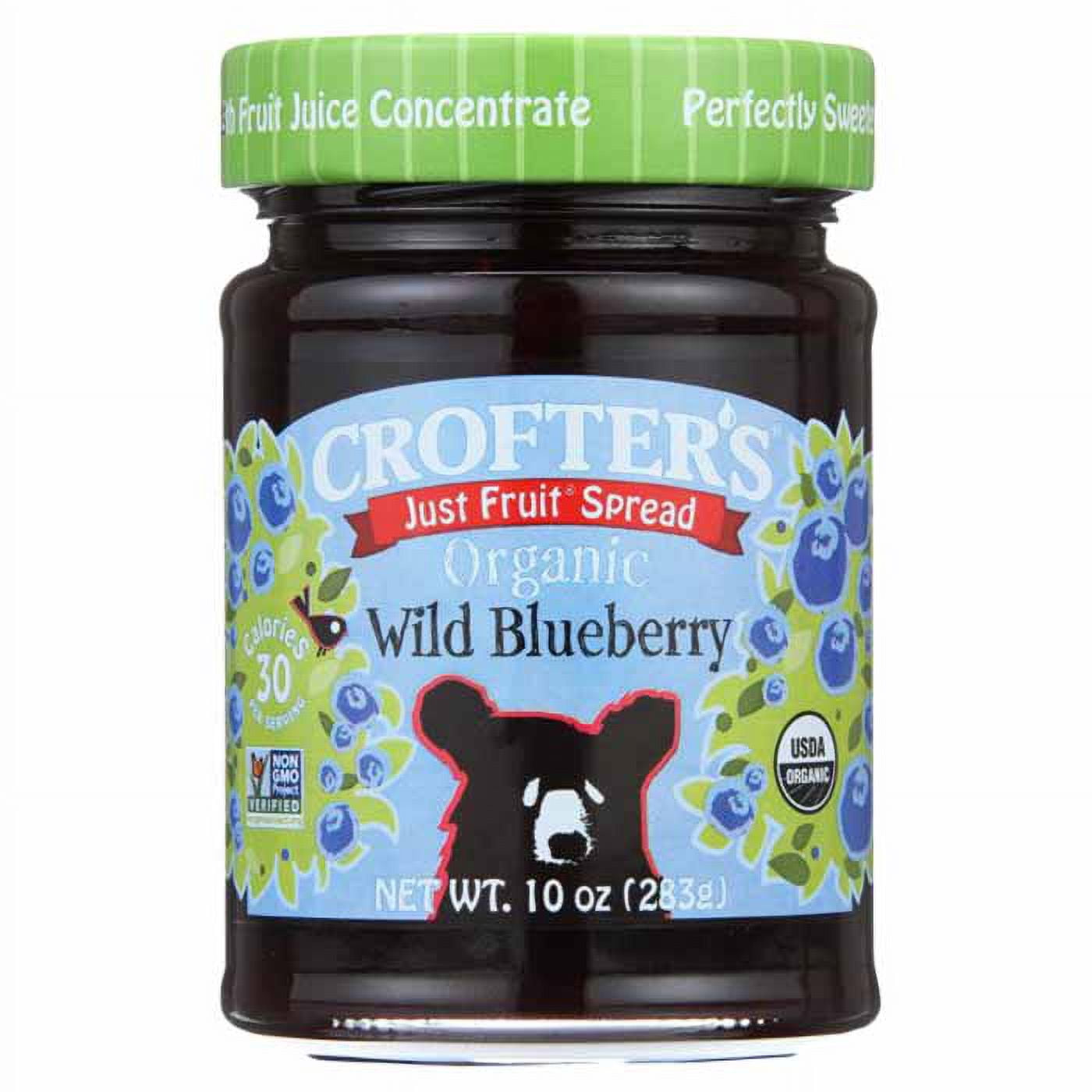 Crofters Fruit Spread Organic Just Fruit Raspberry, 10 Oz Pack Of 6
