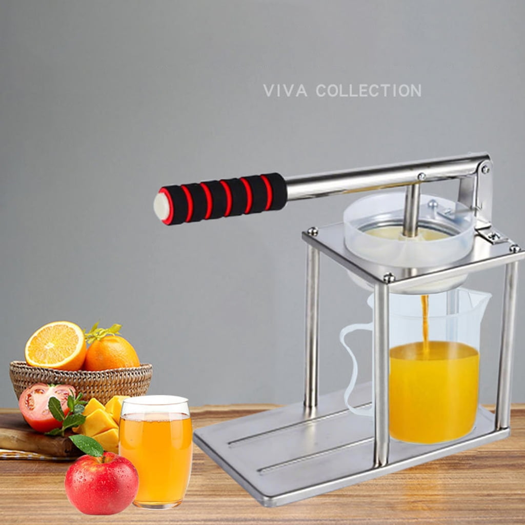 Space Saving Juices Extractor Machine Food Grade Stainless Steels Hand Press Juicer For Various Fruits Beverages
