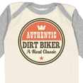 thumbnail image 4 of Inktastic Dirt Biker Vintage Classic Boys or Girls Long Sleeve Baby Bodysuit, 4 of 5