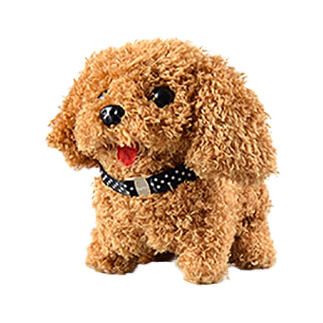 Muñeca de peluche eléctrica para perros para que los niños aprendan a caminar