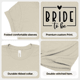 thumbnail image 5 of Bride to be T Shirt Bachelorette Party Gift Women White Graphic Tee, 5 of 6