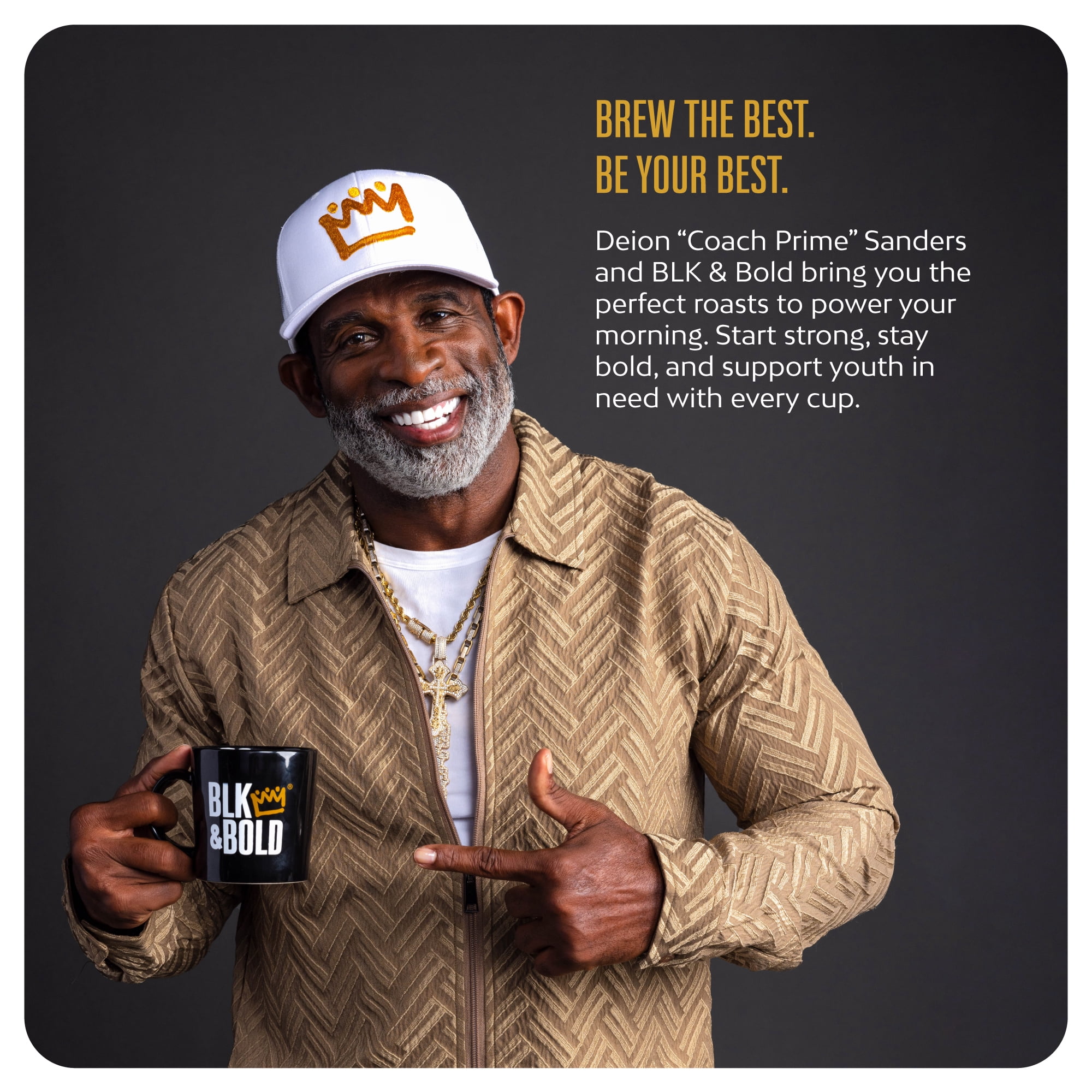 BLK & Bold Rise & GRND Blend, Medium Roast Whole Bean Coffee - 10.5 oz