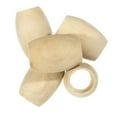 thumbnail image 4 of Craft County Wooden Oval Beads - Multiple Pack Options Available - 3/4-Inch Diameter - Natural Wood - Perfect for Crafts, Macrame, Home Decor, 4 of 5