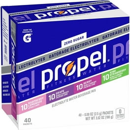 Propel Lemon Beverage Mix Packets with Electrolytes and Vitamins - Powder - 0.08 oz - 120 / Carton Propel Lemon Beverage Mix Packets with Electrolytes and Vitamins - Powder - 0.08 oz - 120 / Carton