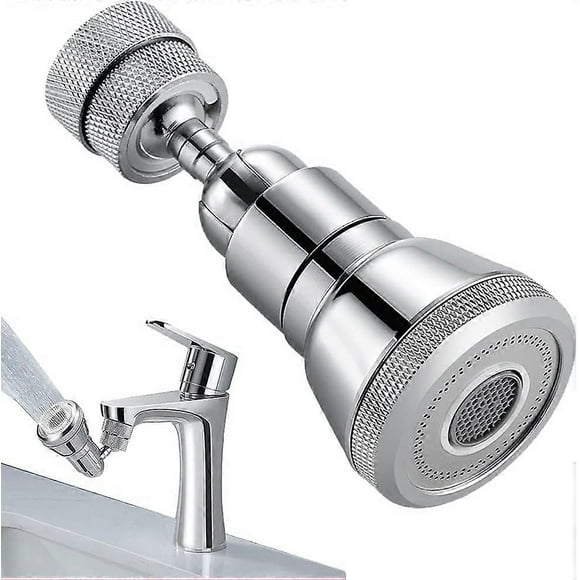 Kitchen Faucet Head, Swivel Faucet Aerator, 2 Modes Adjustable Faucet Aerator, Faucet Filter, Replacement for Kitchen Sink Faucet, for Kitchen, Bathr
