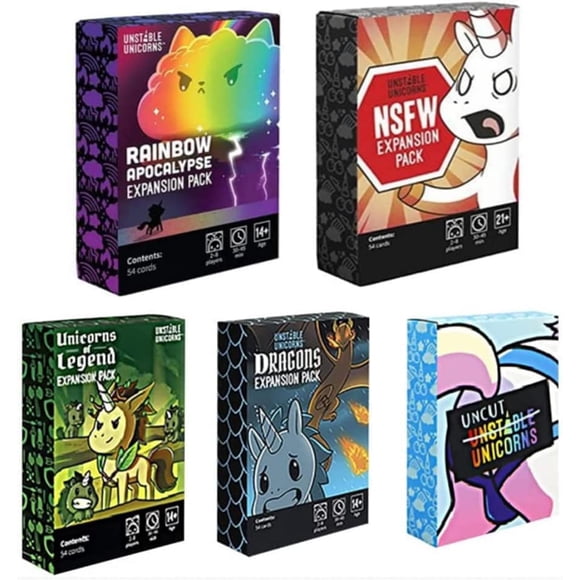 Paquetes de expansión Toy Solitaire Card Game Unstable Unicorns