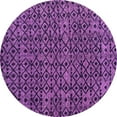 thumbnail image 1 of Ahgly Company Indoor Round Oriental Pink Modern Area Rugs, 5' Round, 1 of 4