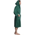 thumbnail image 4 of Men's Turkish Terry Cloth Robe, Thick Hooded Bathrobe (Green, Small), 4 of 6