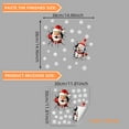 thumbnail image 2 of Anhility Christmas Snowflake Window Clings Stickers for Glass, Xmas Decals Christmas Decorations Indoor Holiday Snowflake Santa Claus Reindeer Decals for Party Birthday Holiday, 2 of 5