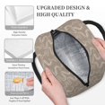 thumbnail image 3 of Fotbe Hand Drawn Snake Pattern Lunch Bag, Insulated Lunch Box, Small Leakproof Cooler Food Lunch Containers Reusable High Capacity Lunch Tote Bags for Work, Travel, Outdoor, 3 of 6